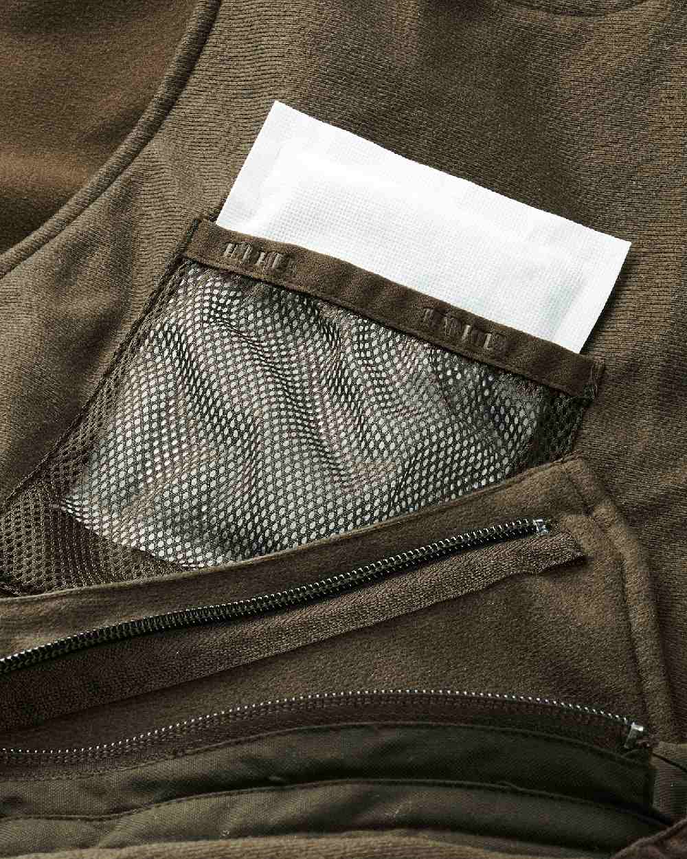Hunting Green Coloured Harkila Visent Trousers on white background 