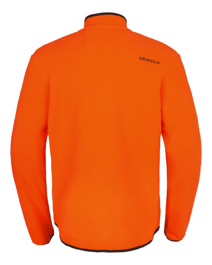 Orange Blaze Coloured Harkila Wildboar Pro Blaze Fleece Jacket on white background 