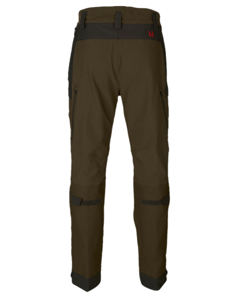 Willow Green Coloured Harkila Wildboar Pro Move Trousers on white background 