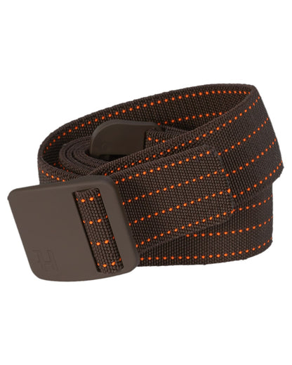 Brown Orange Blaze Coloured Harkila Wildboar Pro Tech Belt on white background 