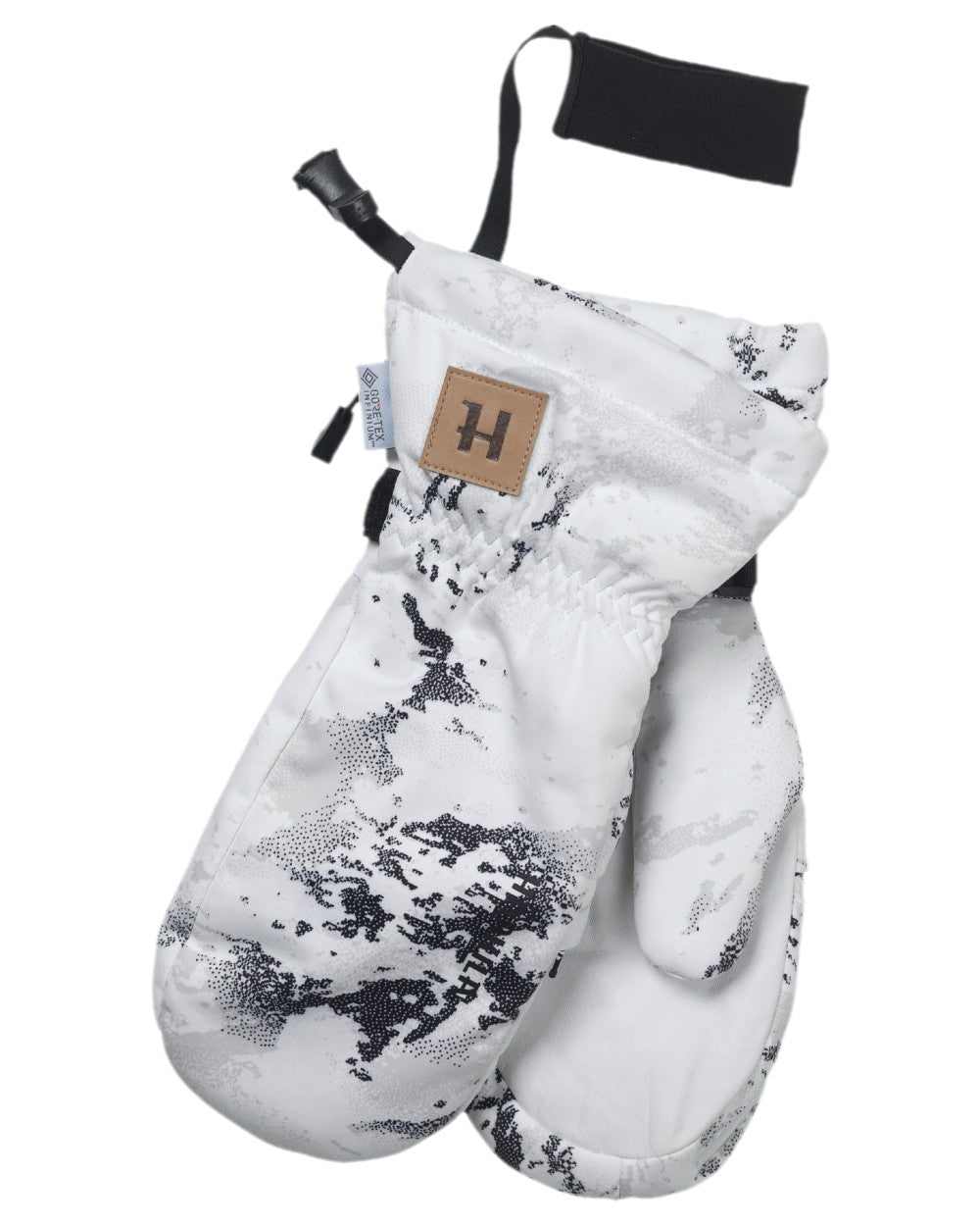 AXIS Snow Coloured Harkila Winter Active WSP Insulated Mittens on white background 