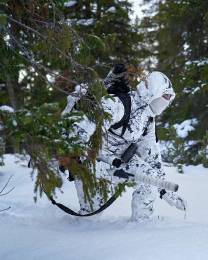 AXIS Snow Coloured Harkila Winter Active WSP Jacket on snow background 