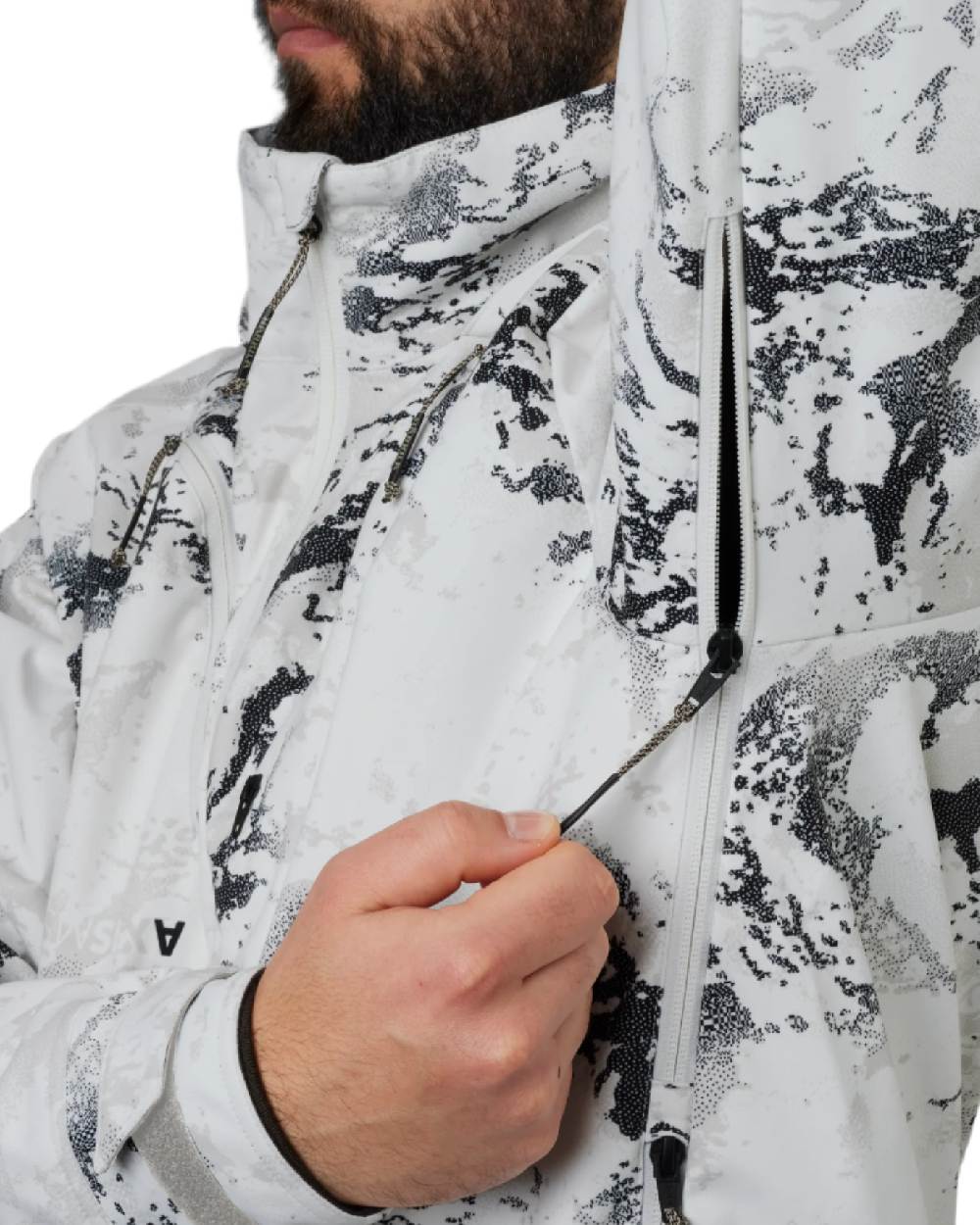 AXIS Snow Coloured Harkila Winter Active WSP Jacket on white background 