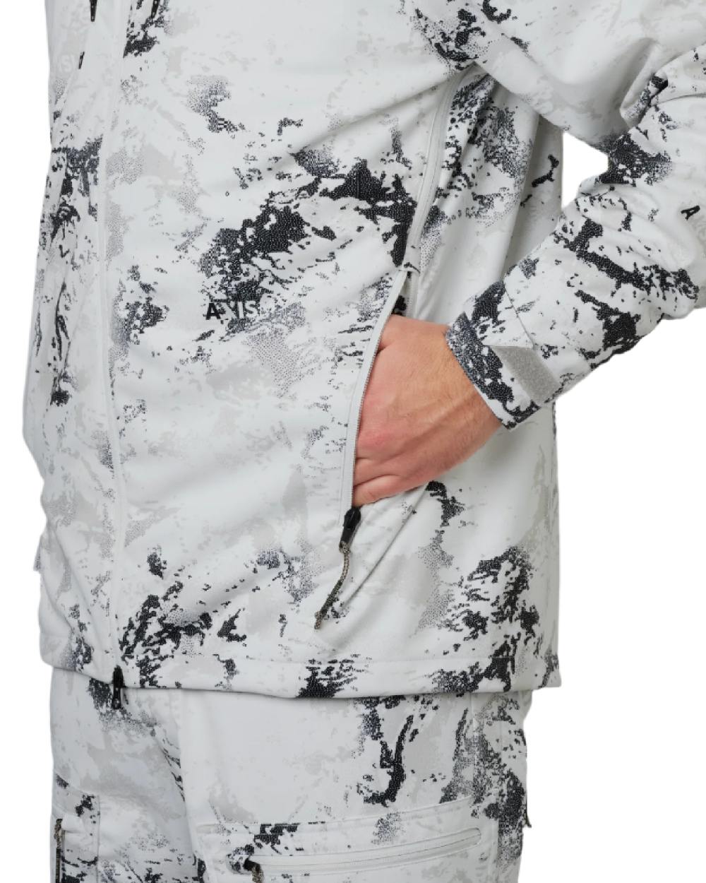 AXIS Snow Coloured Harkila Winter Active WSP Jacket on white background 