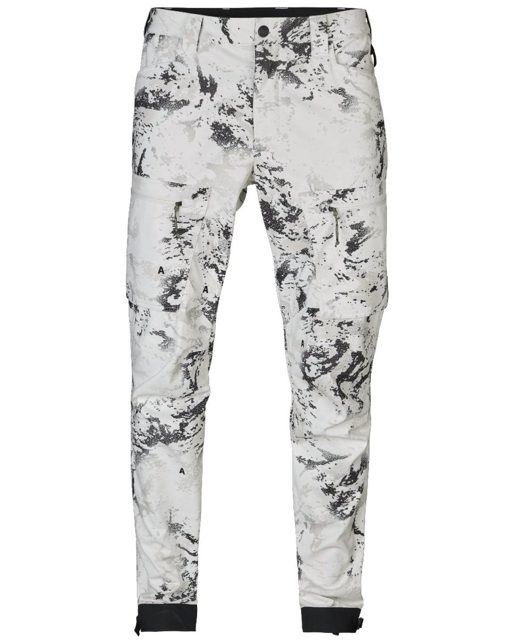 Axis Snow colour Harkila Winter Active WSP Trousers on white background 