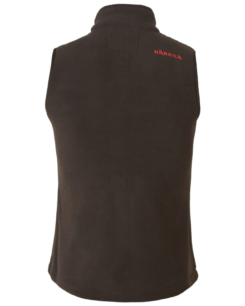 Shadow Brown Coloured Harkila Womens Aspire Fleece Waistcoat on white background 