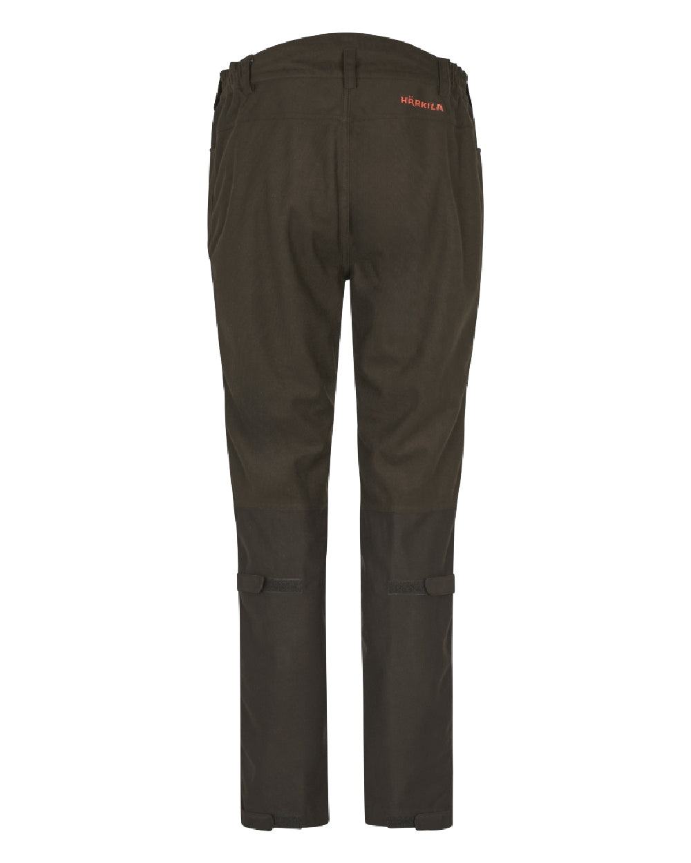 Hunting Green Shadow Brown Coloured Harkila Womens Aspire HWS Trousers on white background 