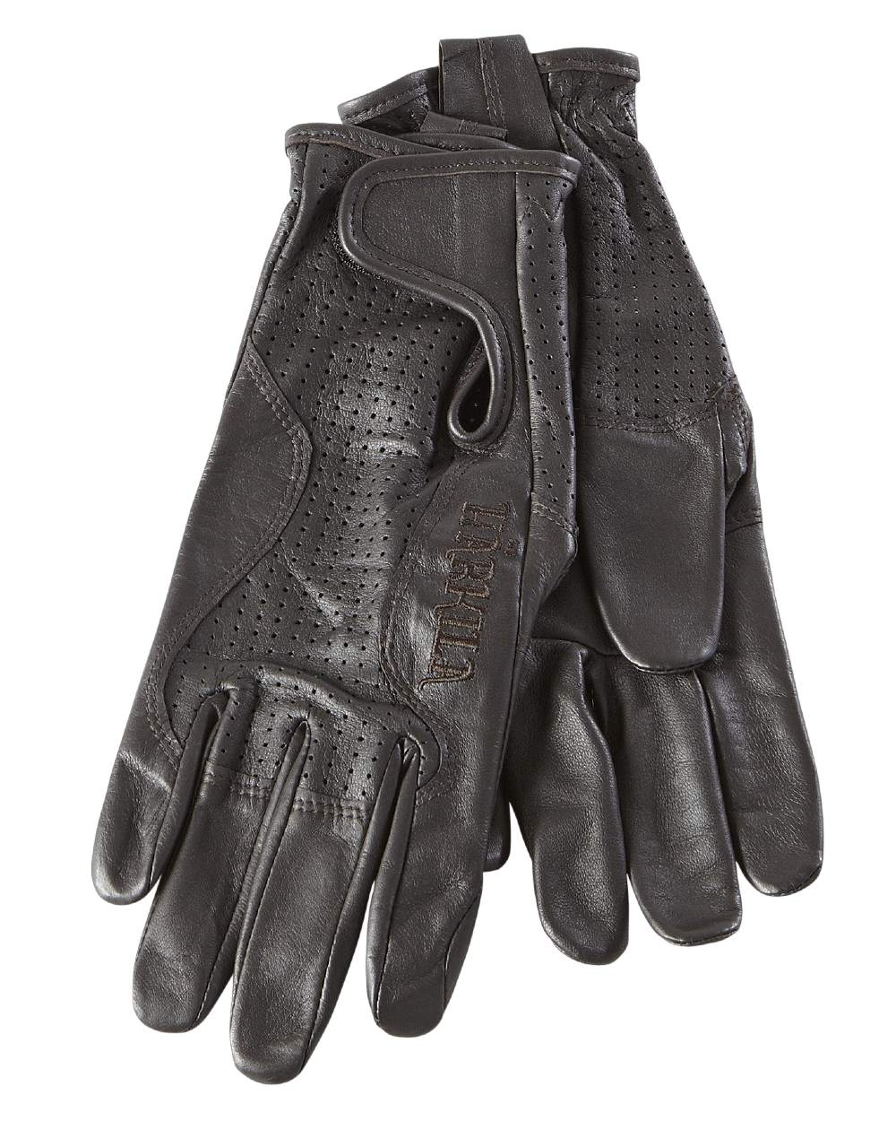 Shadow Brown Coloured Harkila Womens Classic Shooting Gloves on white background 