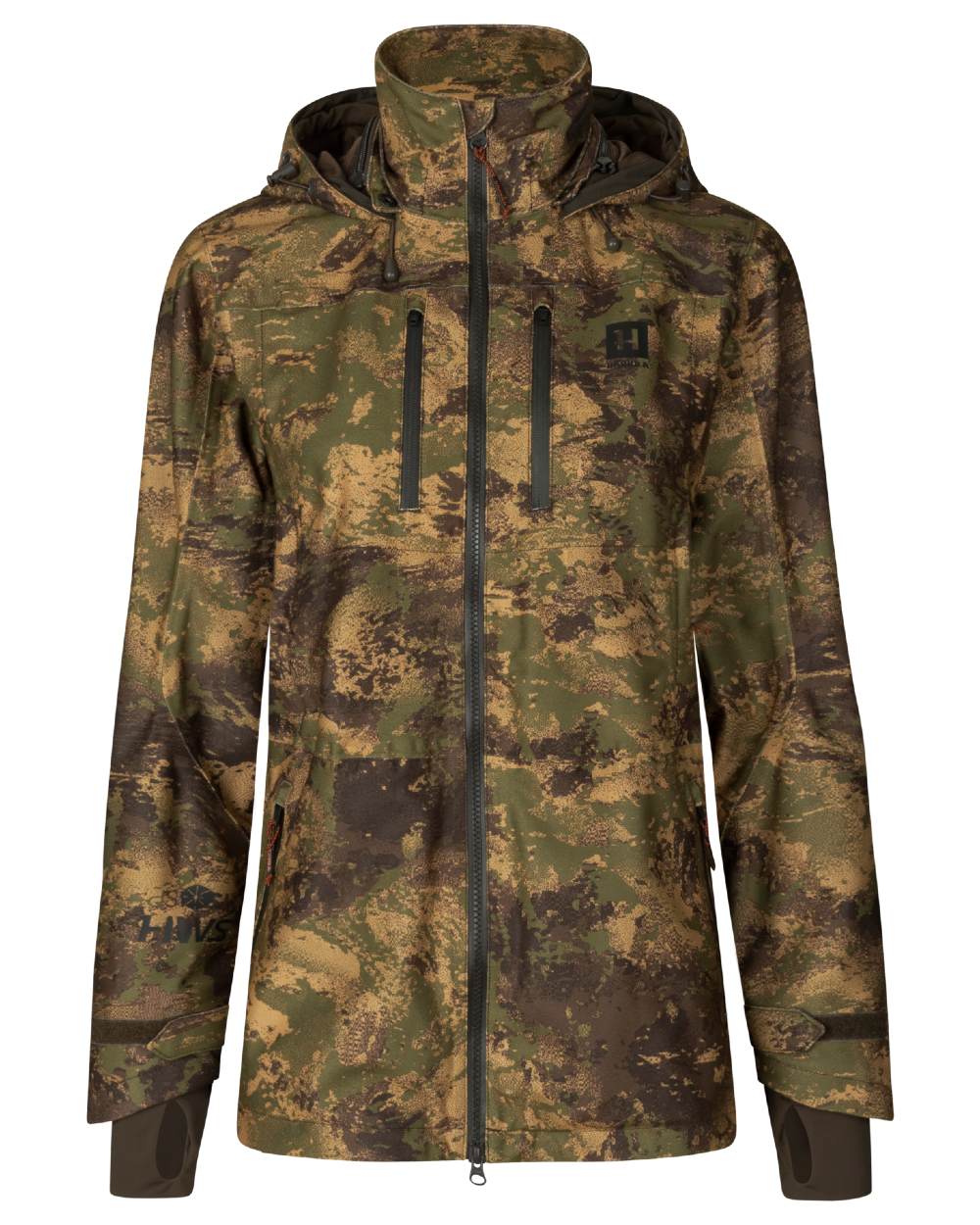 Axis MSP Forest coloured Harkila Womens Deer Stalker Camo HWS Jacket on white background 