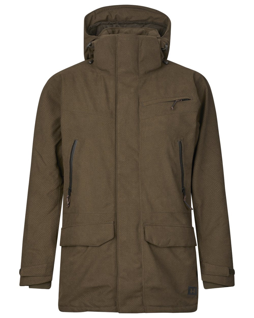 Willow Green Coloured Harkila Womens Driven Hunt HWS Insulated Jacket on white background 