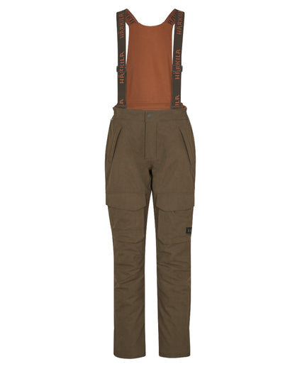 Willow Green Coloured Harkila Womens Driven Hunt HWS Insulated Trousers on white background 