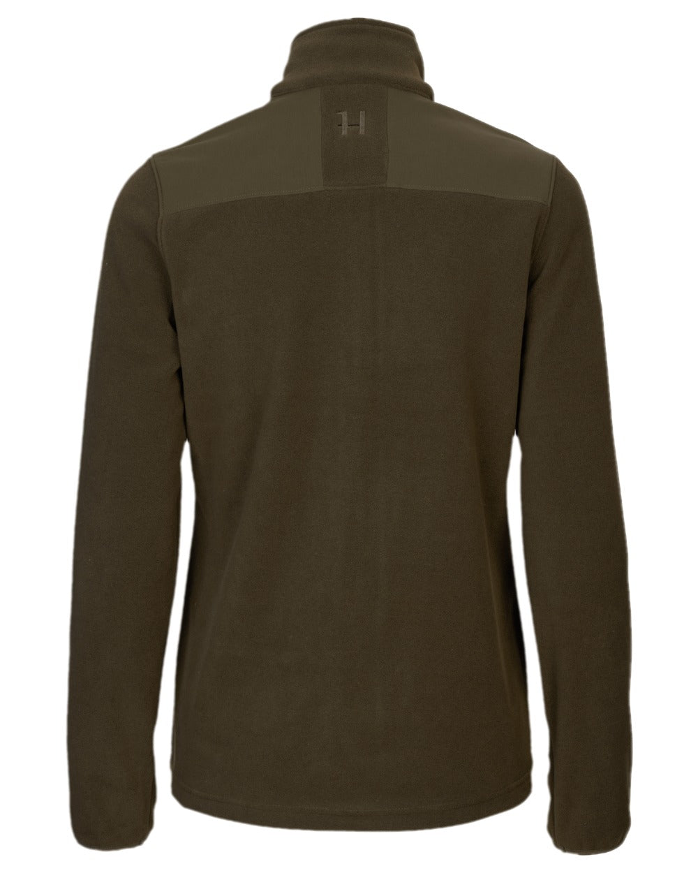 Hunting Green Willow Green Coloured Harkila Womens Fjell Fleece Jacket on white background 