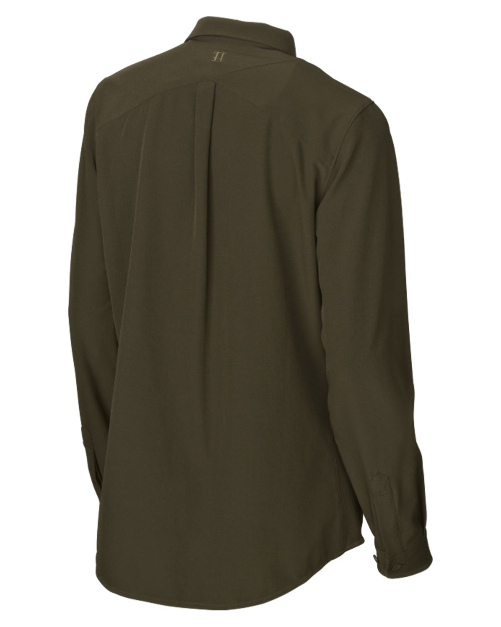 Willow Green Coloured Harkila Womens Herlet Tech Shirt on white background 