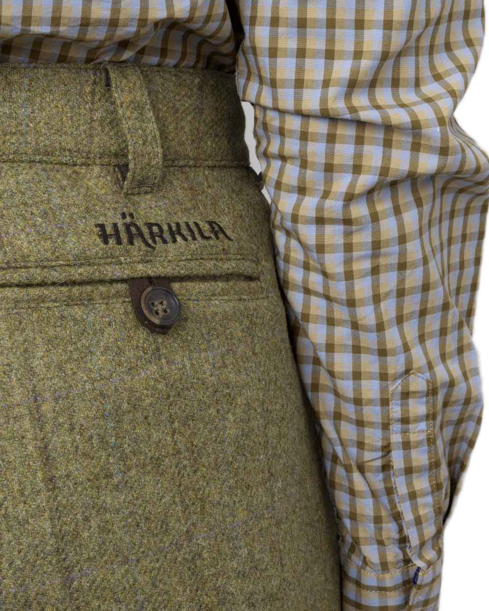 Olive Coloured Harkila Womens Jura Culottes on white background 