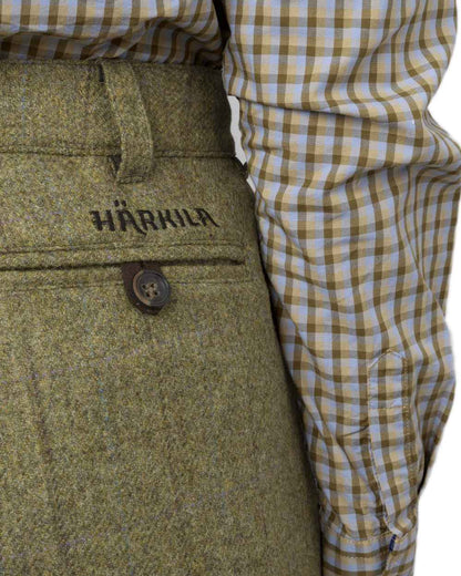 Olive Coloured Harkila Womens Jura Culottes on white background 