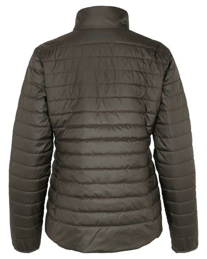 Shadow Brown Arabian Spice coloured Harkila Womens Kalix HSP Jacket on white background 