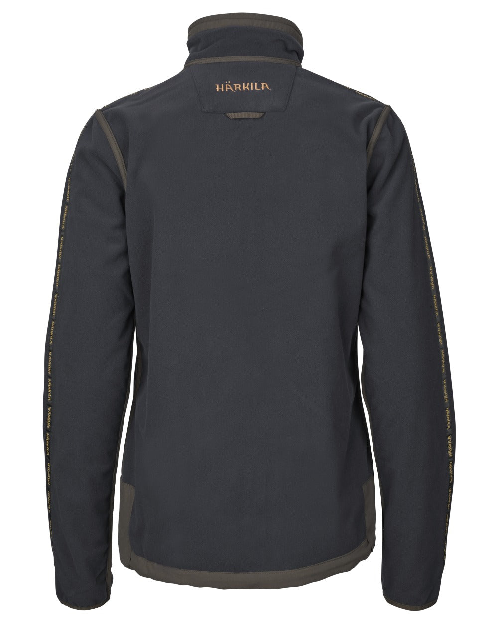 Willow Green Deep Well Purple Coloured Harkila Womens Kamko Reversible Windstopper Fleece Jacket on white background 