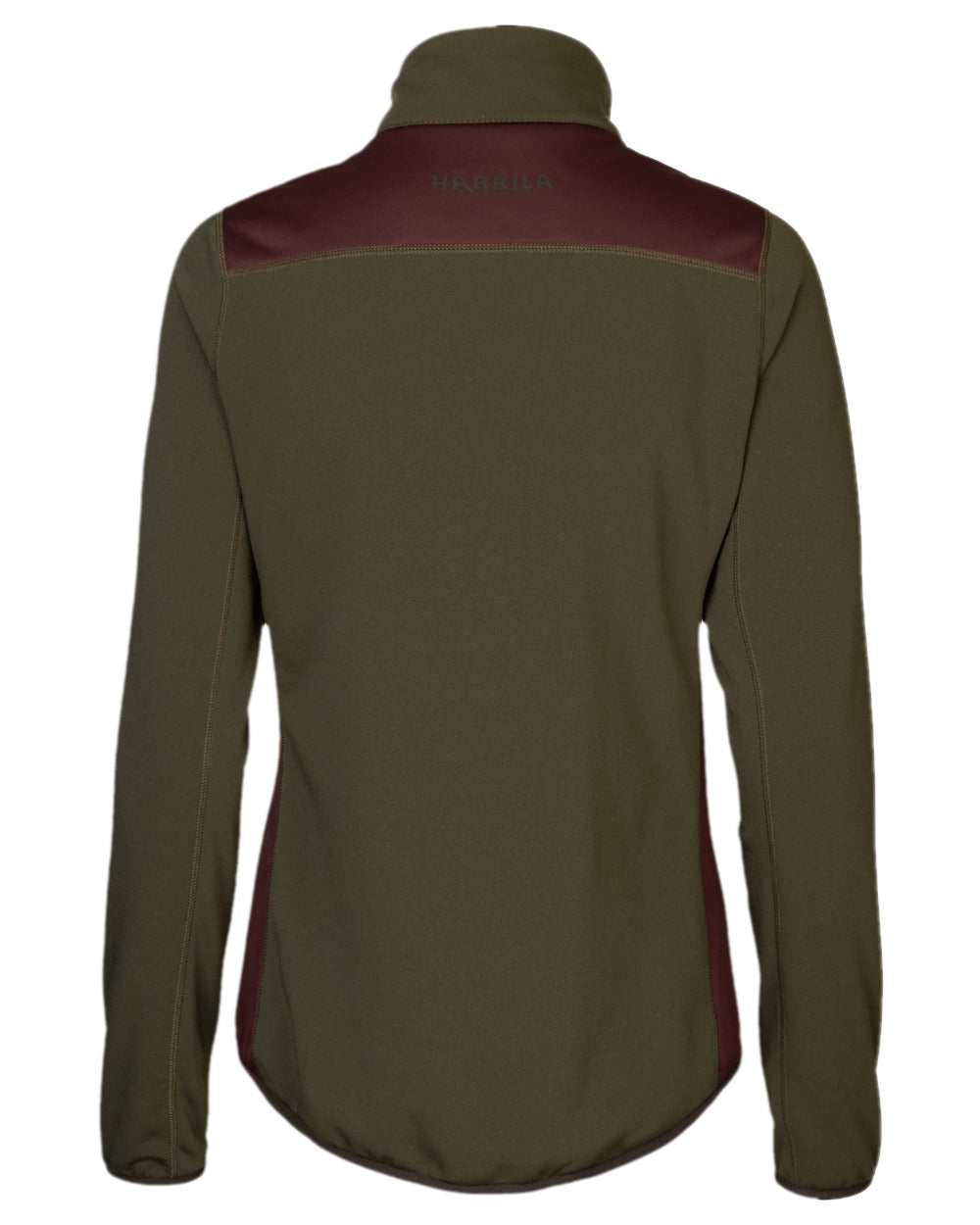 Willow Green Coloured Harkila Womens Oda Fleece Jacket on white background 