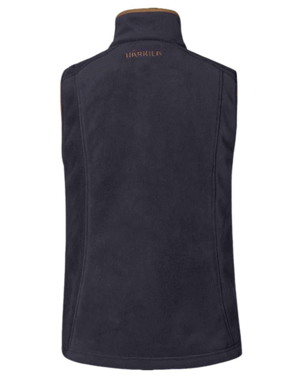 Deep Well Purple Coloured Harkila Womens Sandhem 200 Fleece Waistcoat on white background 