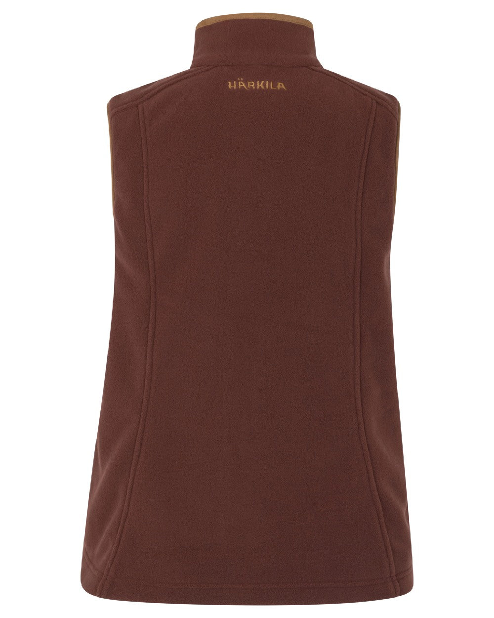 Burgundy coloured Harkila Womens Sandhem 200 Waistcoat on white background 