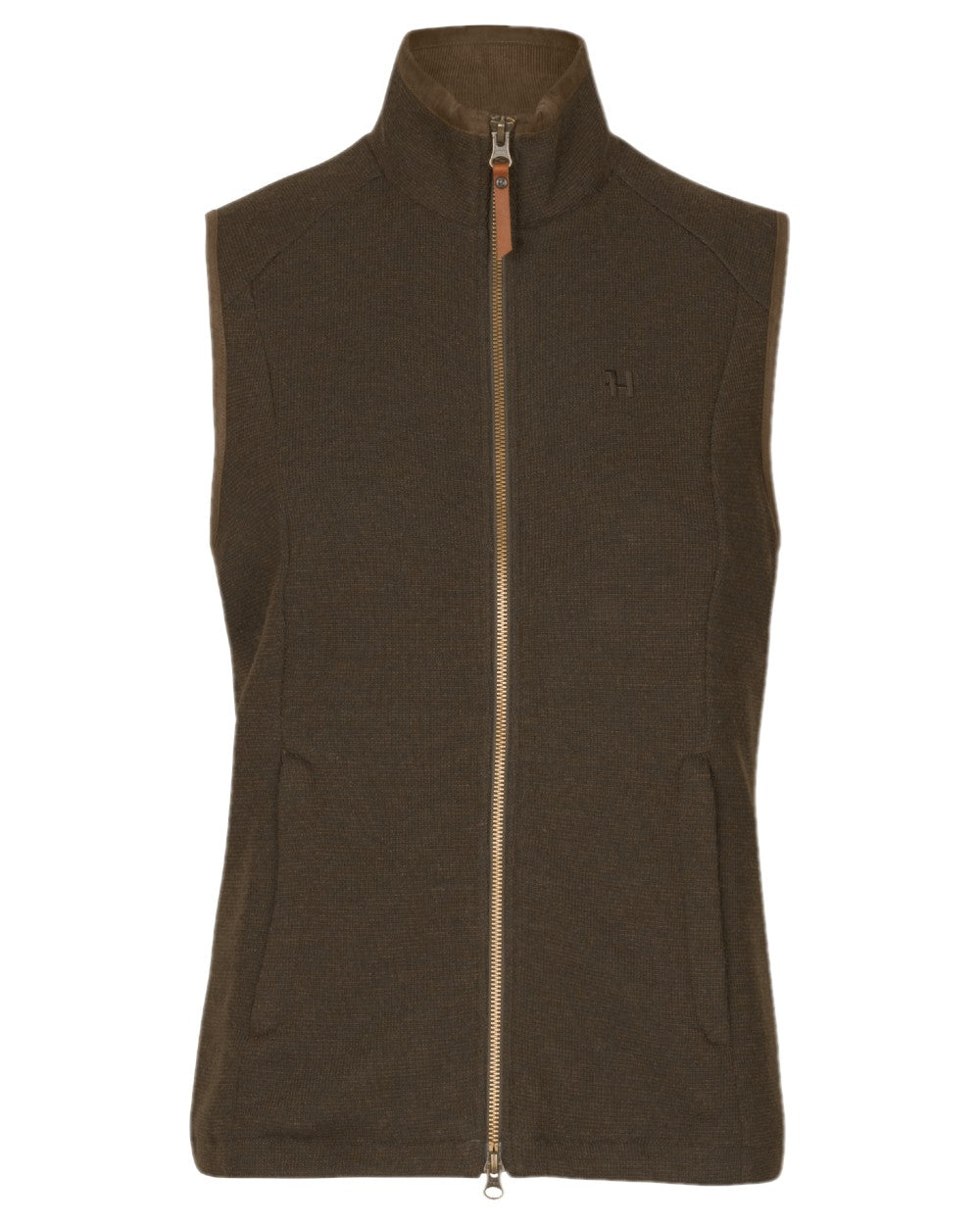 Forest Green Coloured Harkila Womens Sandhem Pro Waistcoat on white background 
