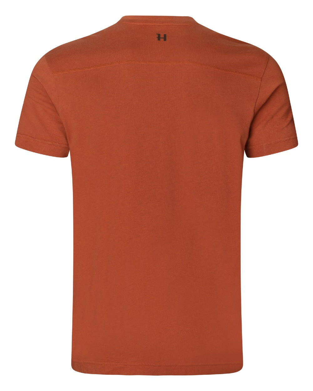 Arabian Spice Coloured Harkila logo Short Sleeve T-Shirt on white background 