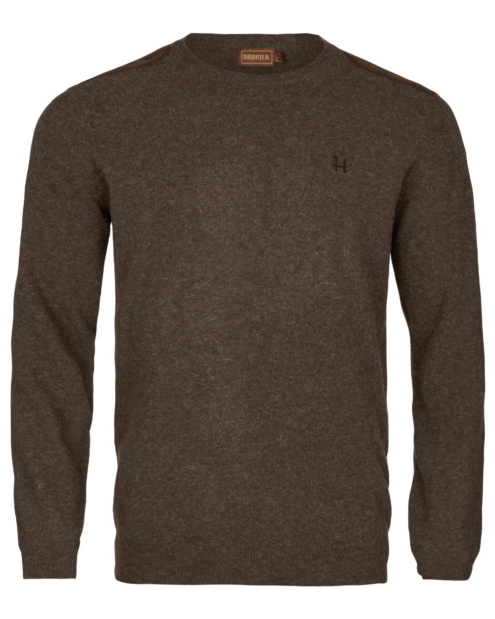 Slate Brown coloured Harkila Arran Pullover on white background 