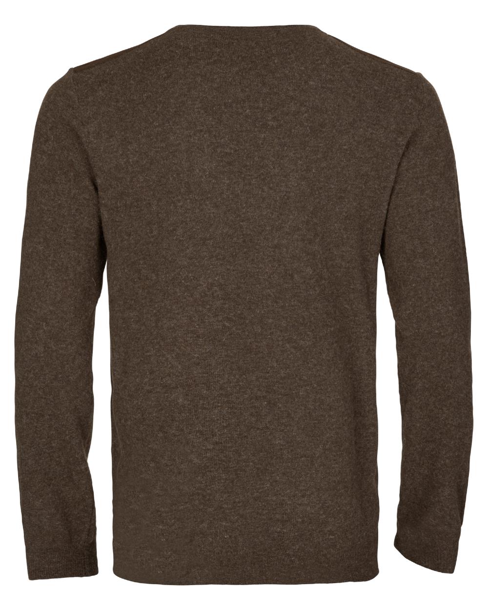 Slate Brown coloured Harkila Arran Pullover on white background 