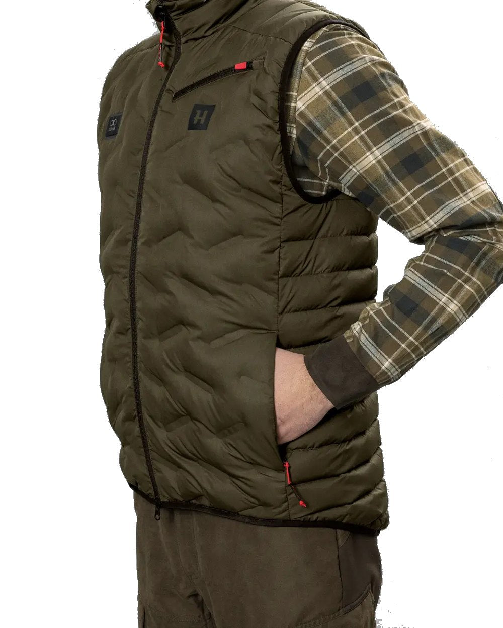 Harkila Clim8 Insulated Waistcoat in Willow Green