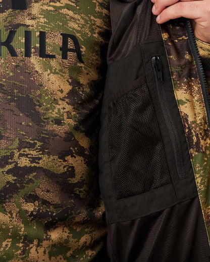 AXIS Forest coloured Harkila Deer Stalker Camo HWS Jacket inside pocket 