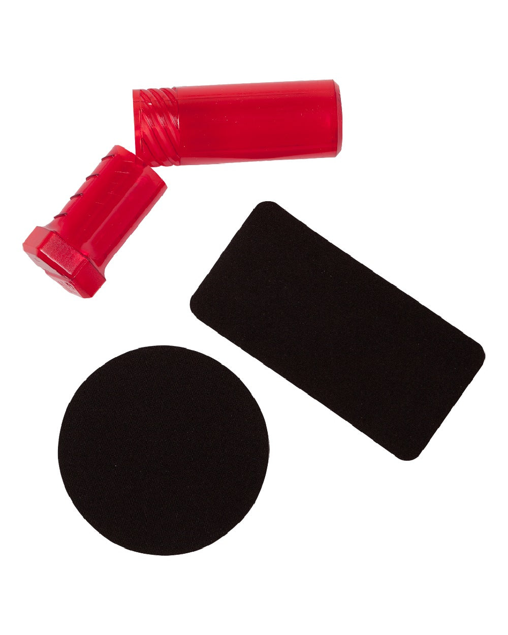 Black coloured Harkila GORE-TEX Repair Kit on white background