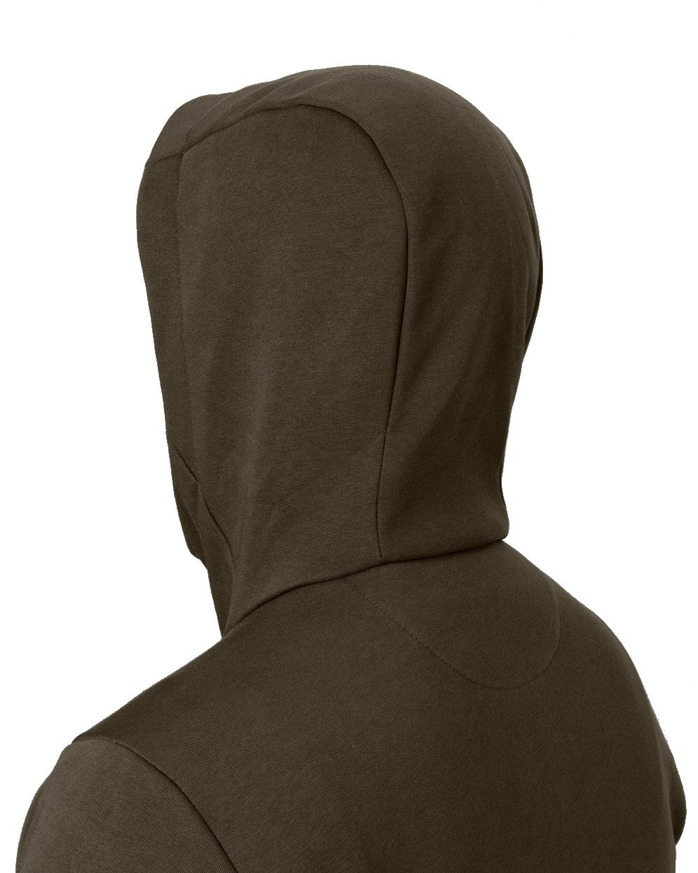 Shadow Brown coloured Harkila Hoodie on white background 