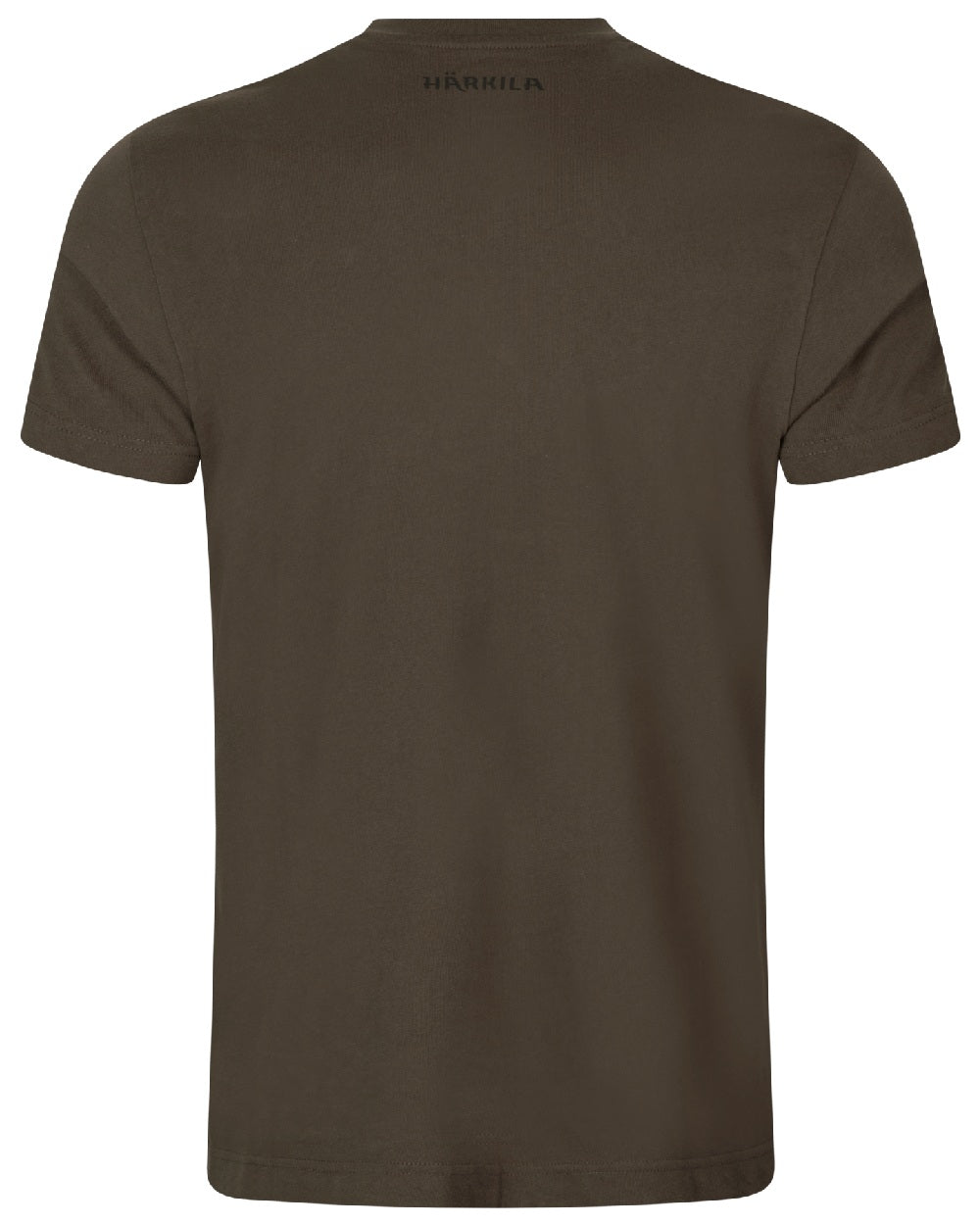 Shadow Brown coloured Harkila Instinct Short Sleeve T-Shirt on white background 