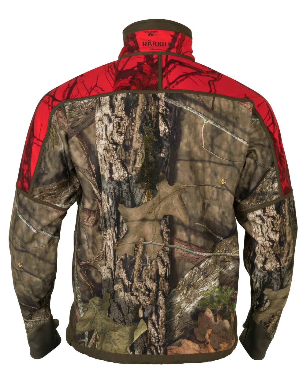 Hunting Green/Mossy Oak Break-up Country coloured Harkila Kamko Camo Reversible WSP Jacket on white background