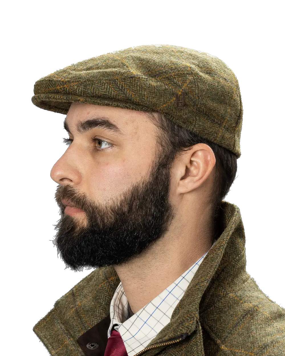 Harkila Kenmore Flat Cap in Forest Green