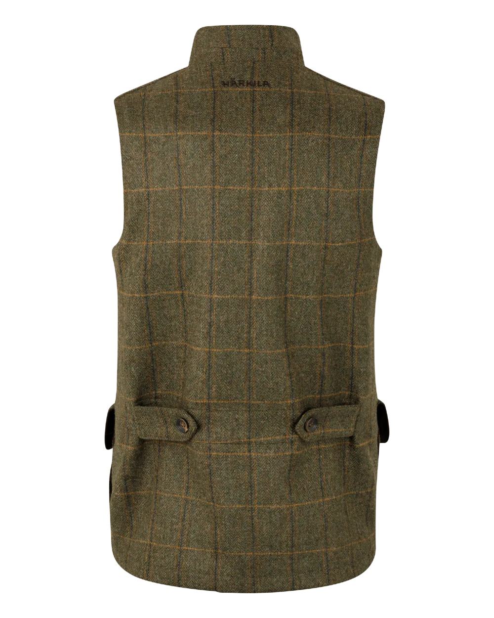 Forest Green coloured Harkila Kenmore Waistcoat on white background 