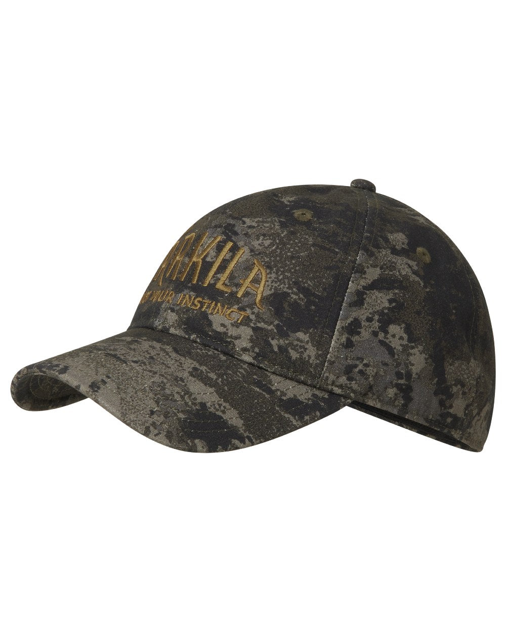 AXIS Black coloured Harkila Modi Camo Cap on white background 