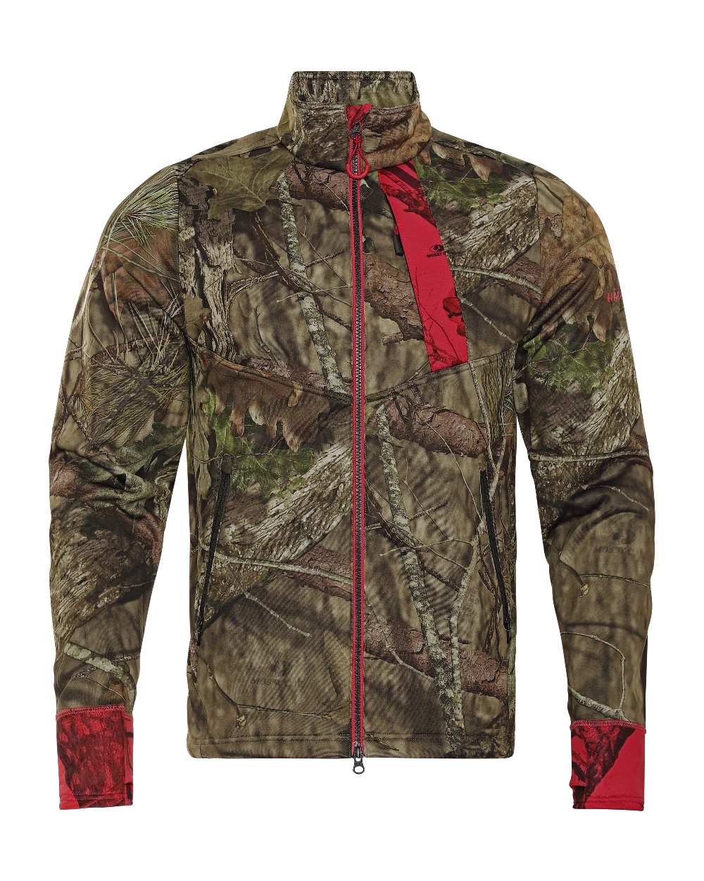 MossyOak Break-Up Country MoassyOakRed colour Harkila Moose Hunter 2.0 Fleece Jacket on white background 