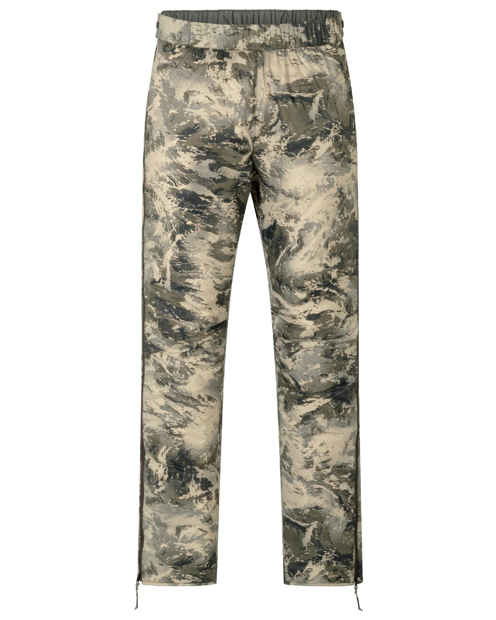 AXIS Forest coloured Harkila Mountain Hunter Expedition Packable Down Trousers front on white background