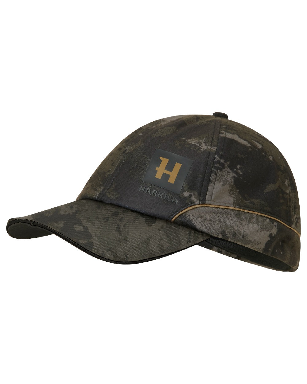 AXIS Black/Black coloured Harkila NOCTYX Camo Light Cap on white background