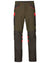 Willow Green/Orange coloured Harkila Pro Hunter Dog Keeper GTX Trousers on white background