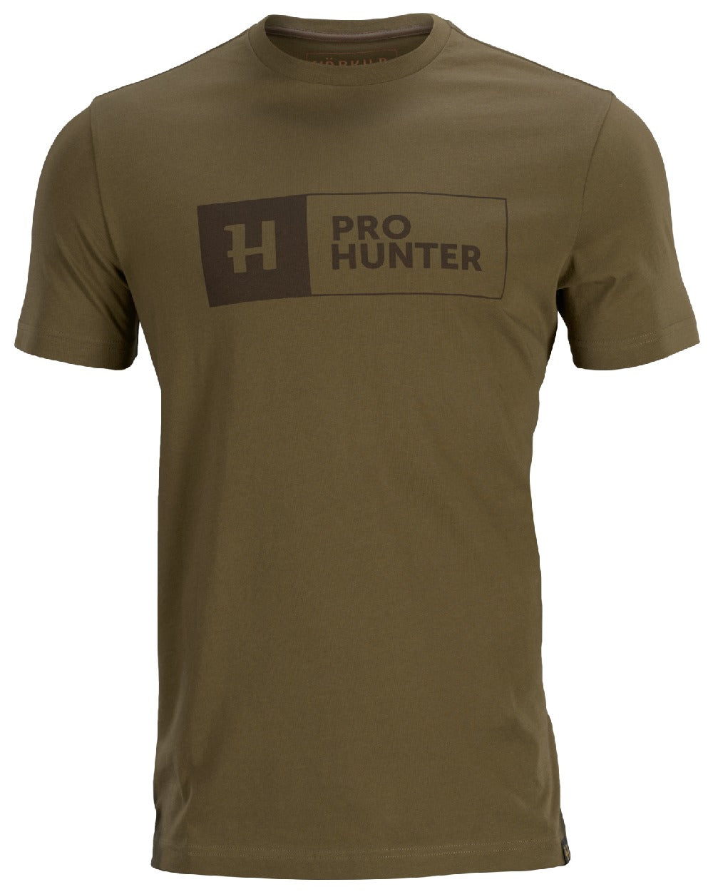 Light Willow Green coloured Harkila Pro Hunter Short Sleeve T-Shirt on white background 