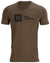 Slate Brown coloured Harkila Pro Hunter Short Sleeve T-Shirt on white background #colour_slate-brown