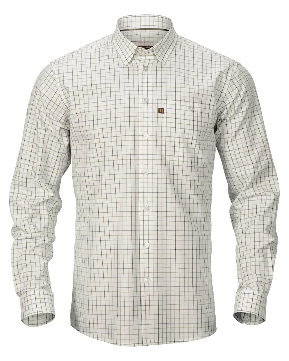 Harkila Retrieve Shirt in Dark Olive Check 