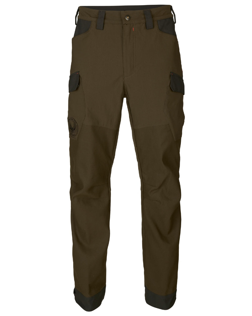 Willow Green coloured Harkila Wildboar Pro Move Trousers front on white background