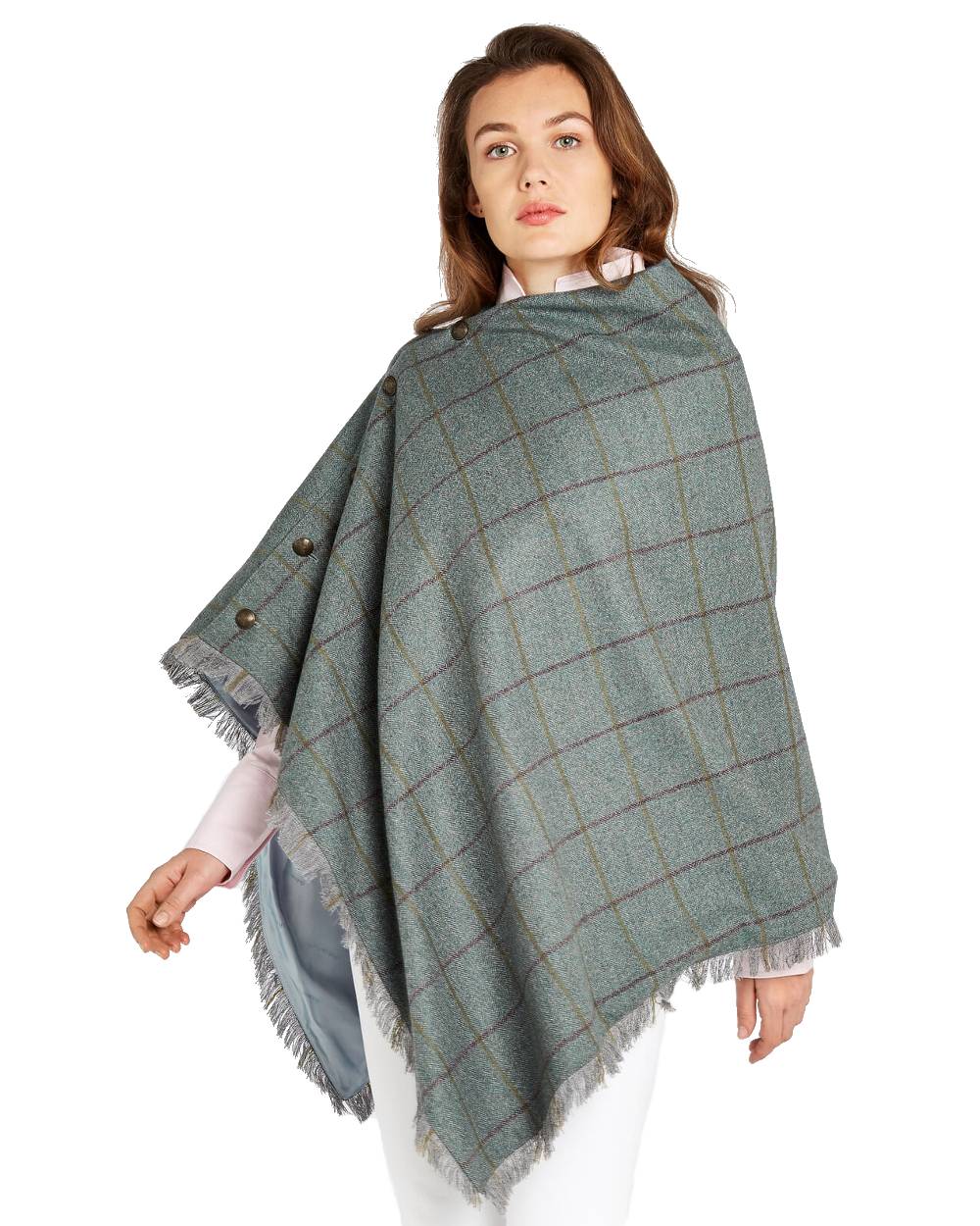 Hazelwood Tweed Poncho in Sorrel 