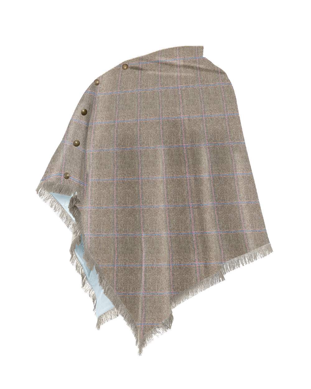 Hazelwood Tweed Poncho in Woodrose 