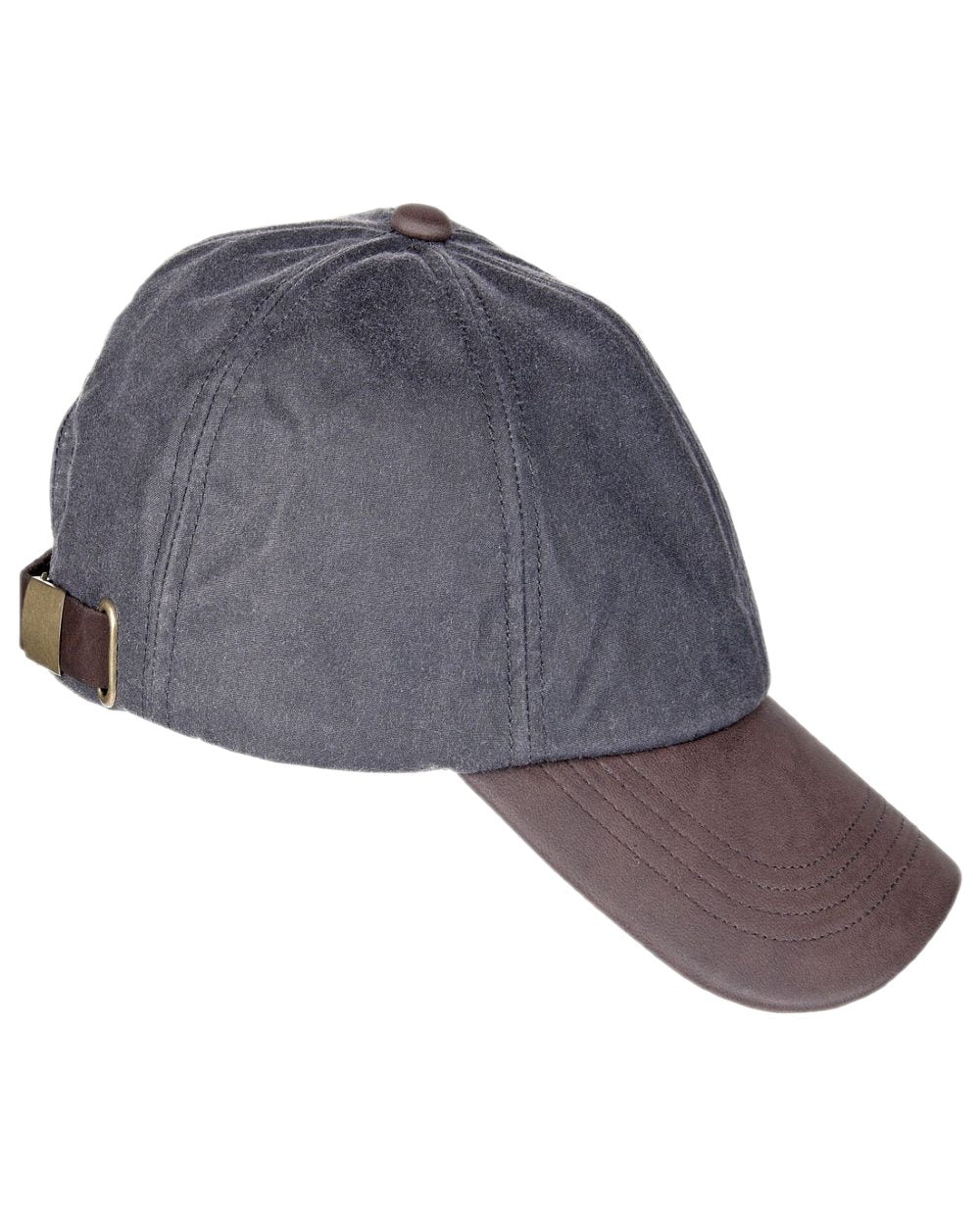 Grey Coloured Heather Brora Drywax Baseball Cap on white background 