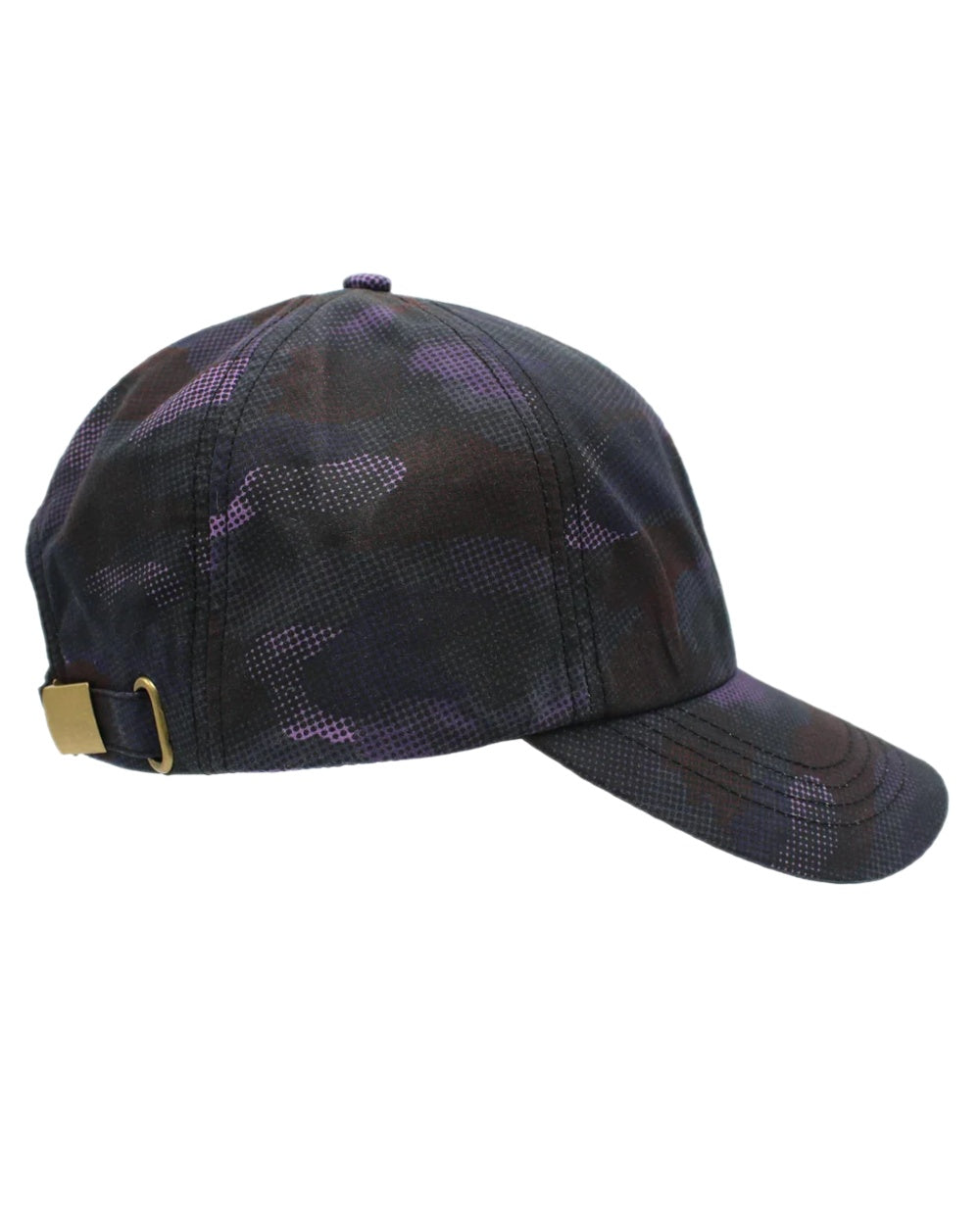 Purple Coloured Heather Kenji Graphic Camo Baseball Cap on white background 