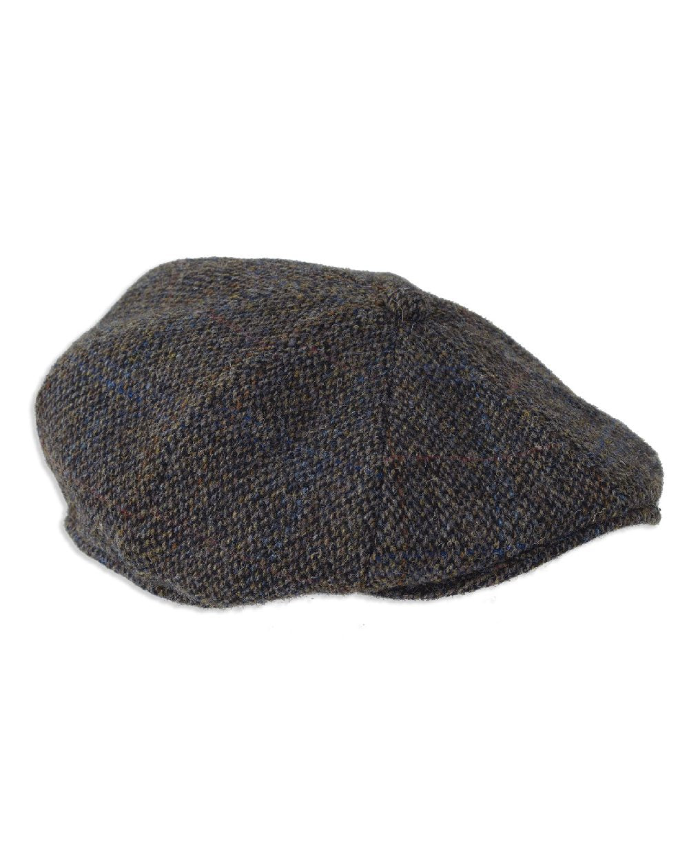 Heather Arran 8-Piece Harris Tweed Cap in Grey 